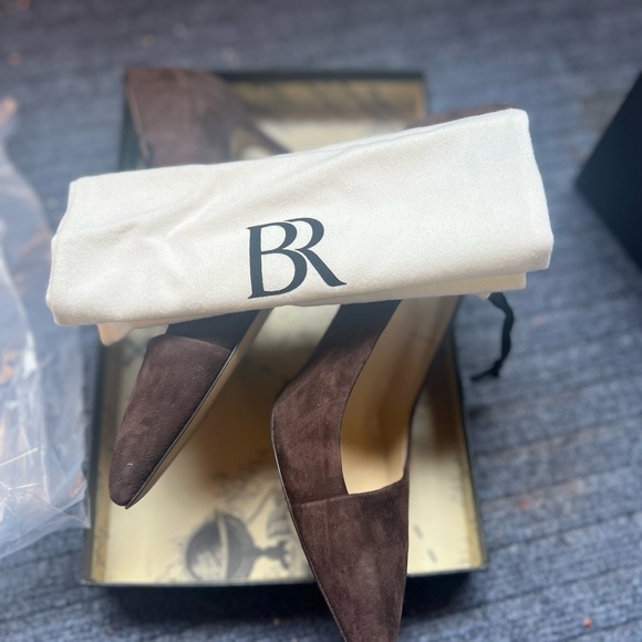 Banana Republic Suede stiletto/pumps -Chestnut -8.5-No box - Picture 6 of 11